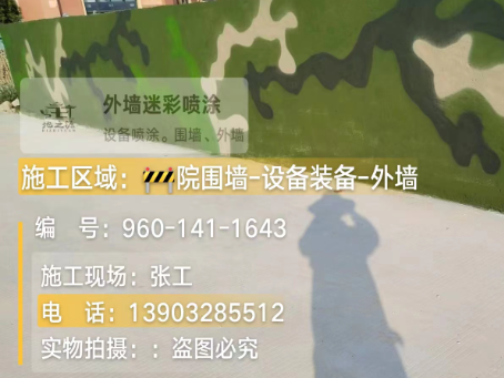 保山 迷彩漆喷涂价格（按平方米计费）